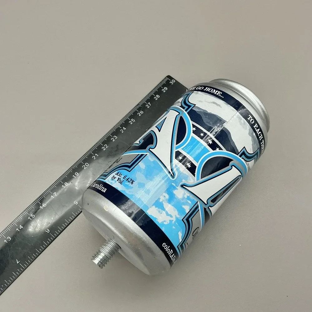 Oskar Blues Brewery IPA Beer Tap Handle Can Silver Blue Colorado USA Decor